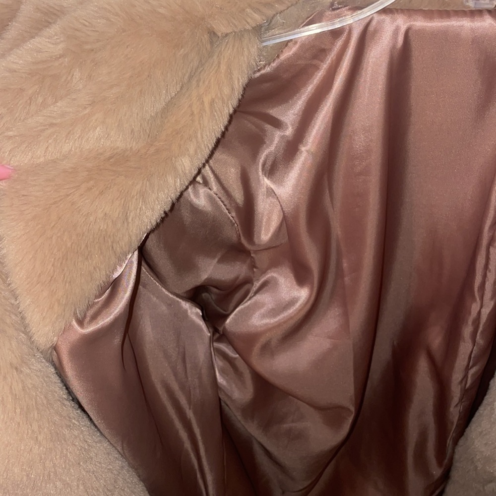 SHEIN Brown Fur Coat - Picture 2 of 2